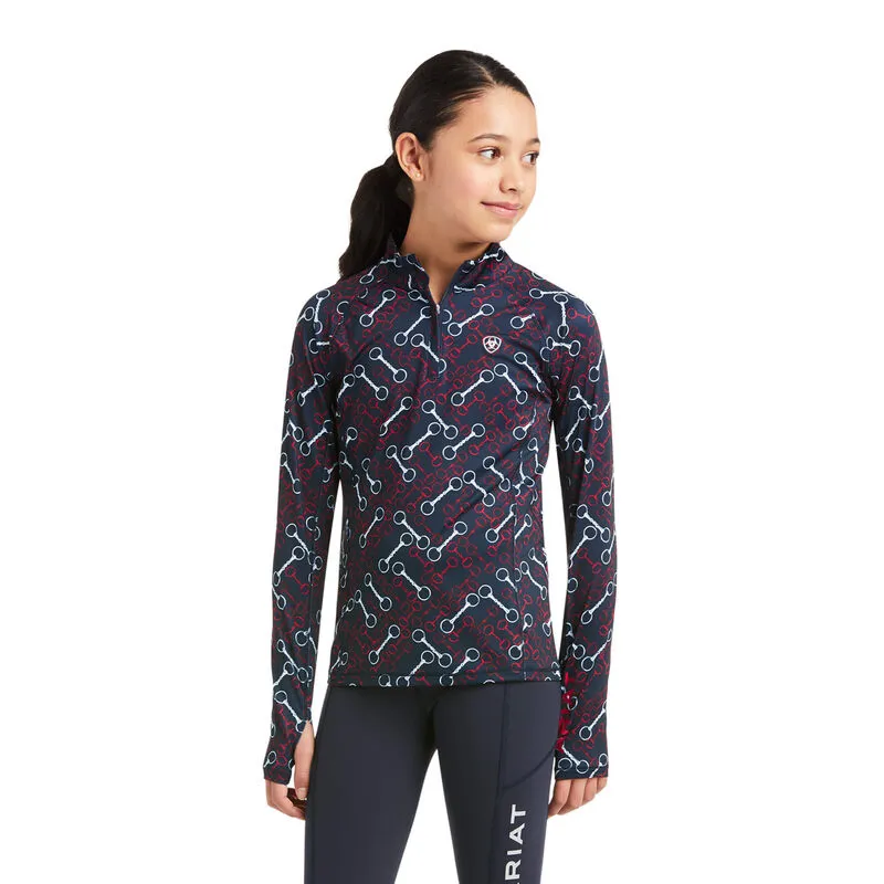 Ariat Youth Lowell 2.0 Qtr Zip Team Print